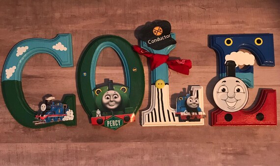 Thomas The Train Letters Thomas And Friends Nursery Wall Decor Kid Wall Decor Candy Table Decor Kid Room Decor Nursery Room Decor