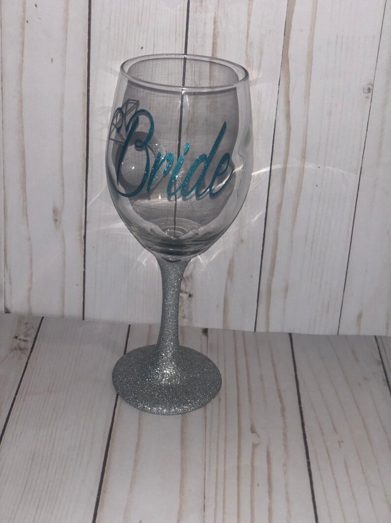 Mrs. Wine Glass Custom Wine Glass Bridal Shower Gift Etsy