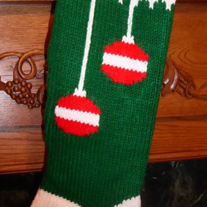 Knitted Christmas Stocking Kit A Christmas Bear Girl image 2