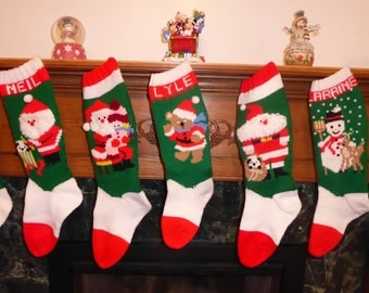 Knitted Christmas Stocking Pattern Collection