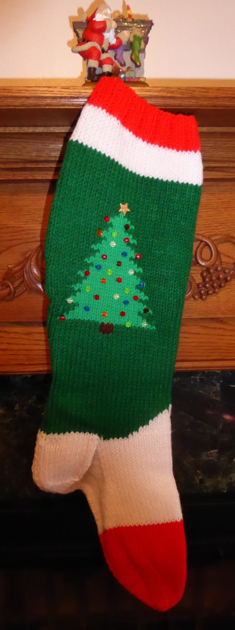 Knitted Christmas Stocking Kit all I Want for Etsy