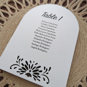 Papel Picado Seating Chart | Wedding & Quinceañera | Laser Cut