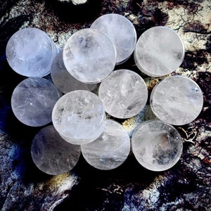 Icicle Quartz Plugs, Gauges, 2G Plugs, 0G, 00G, Stone Ear Gauges, Ear Stretchers, 6mm, 8mm, 10mm, 12mm, 14mm, 16mm, 19mm, 22mm, 25mm