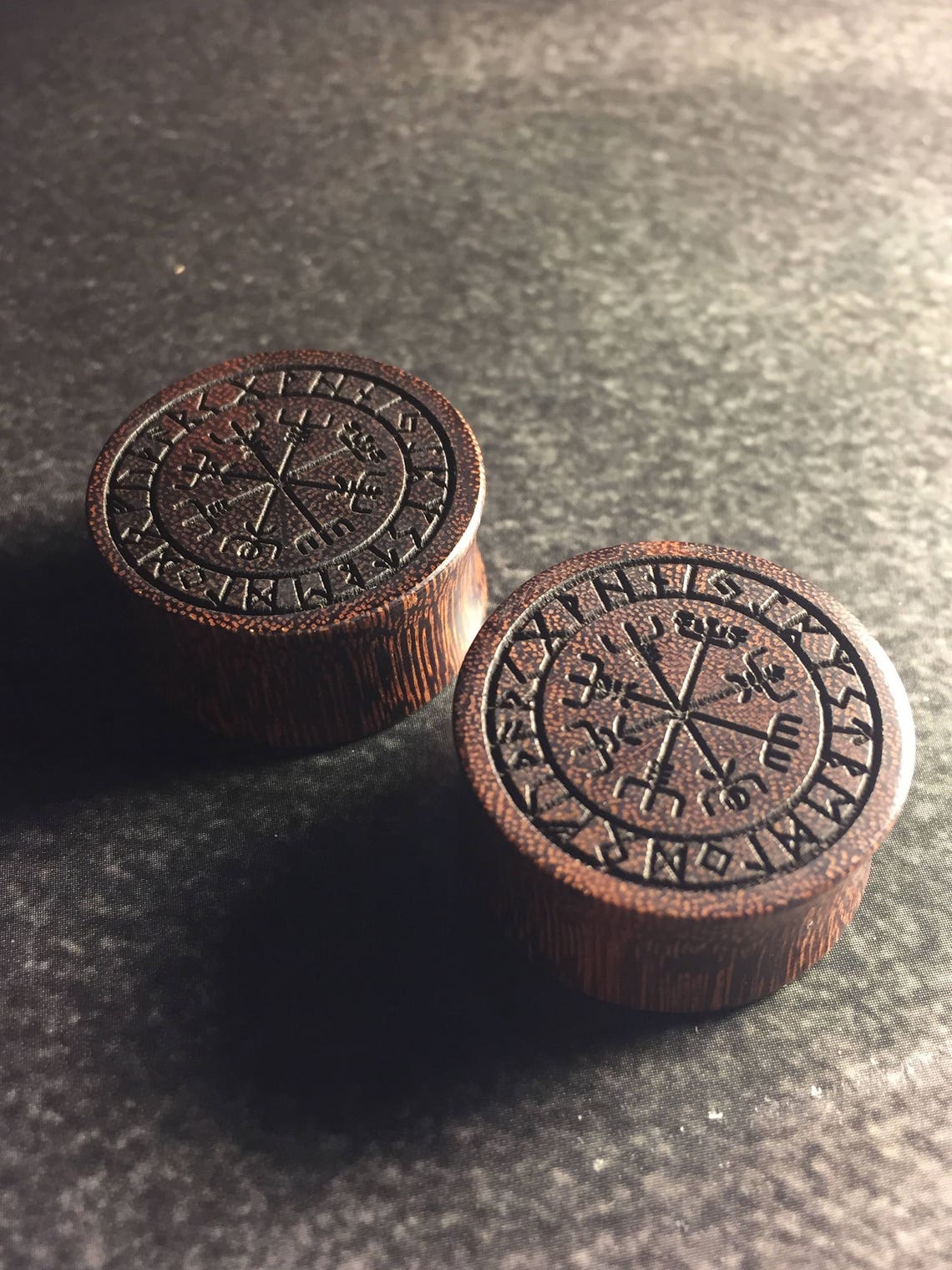 Engraved Viking Plugs 5mm51mm 1 Pair Etsy