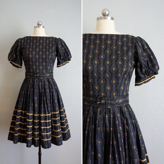 1950s Meadow Sweet cotton floral dress | vintage 5