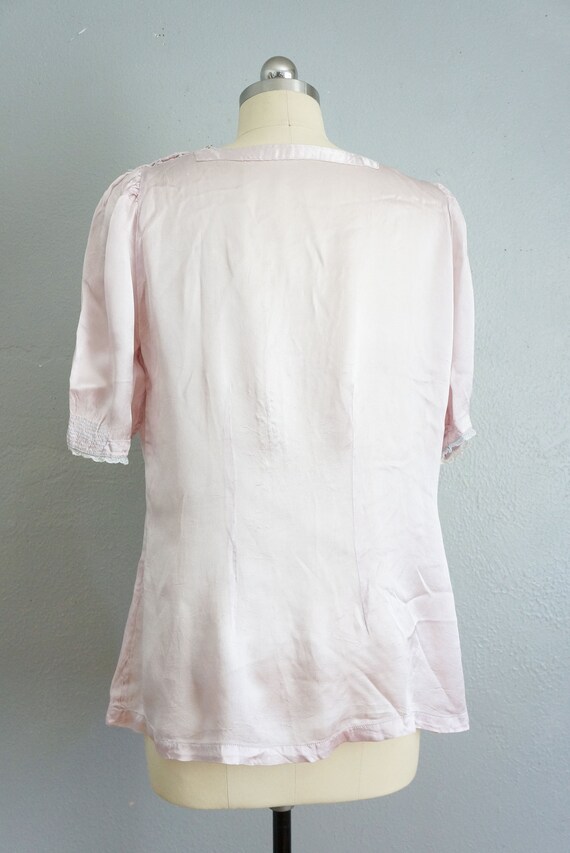 1930s/1940s Lavender Dreams satin top | vintage 4… - image 10