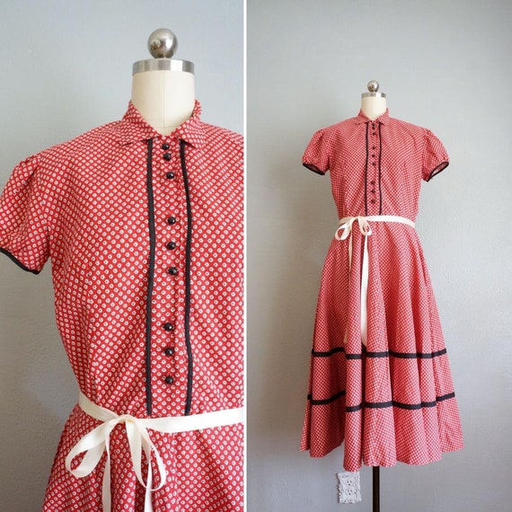 1940s/1950s Frances cotton floral dress | vintage