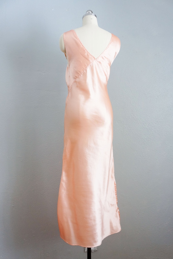1940s Front Porch Songs pink rayon gown | vintage… - image 5