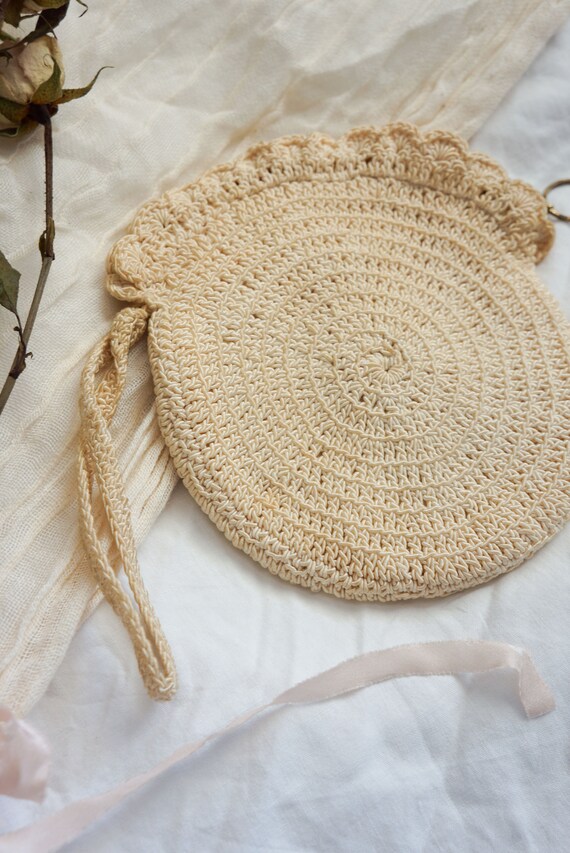 Antique Love Tales crochet handbag | vintage 1940… - image 2