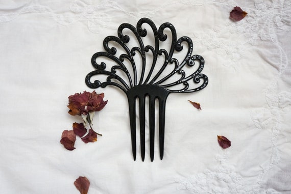 1930s/1940s Glisten in the Night hair comb | vint… - image 1