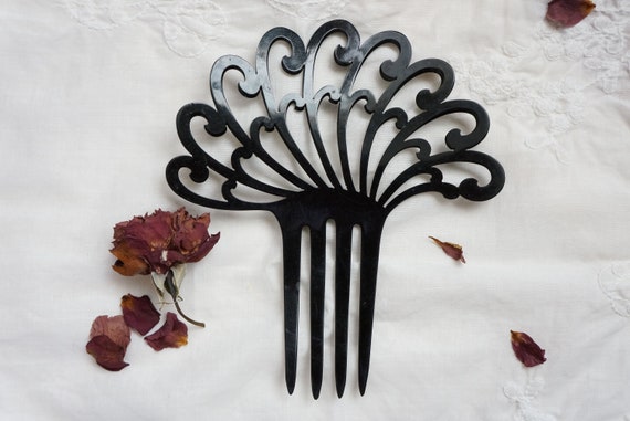 1930s/1940s Glisten in the Night hair comb | vint… - image 6