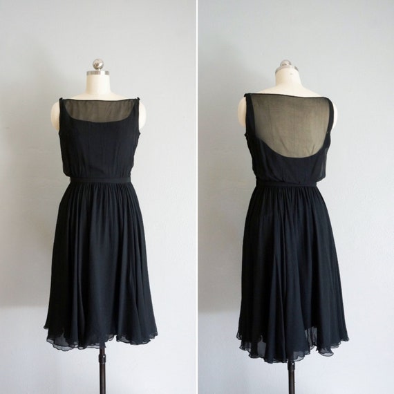 50s chiffon dress