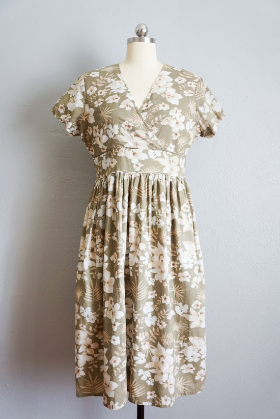 1980s Flowers of Field cotton dress | vintage 80s… - image 2