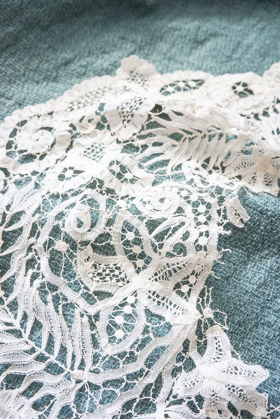 antique Handmade Lace collar piece | antique 1910… - image 5