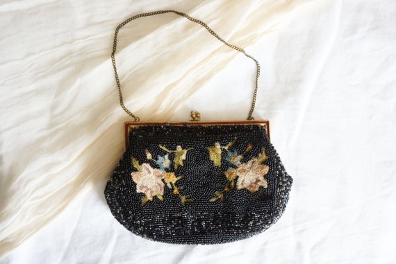 1930s Countryside Fields beaded handbag | vintage… - image 2