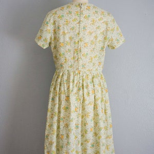 1950s Summer Meadow handmade cotton dress vintage 50s floral print sundress vintage 50s floral cotton dress vintage 50s day dress image 6