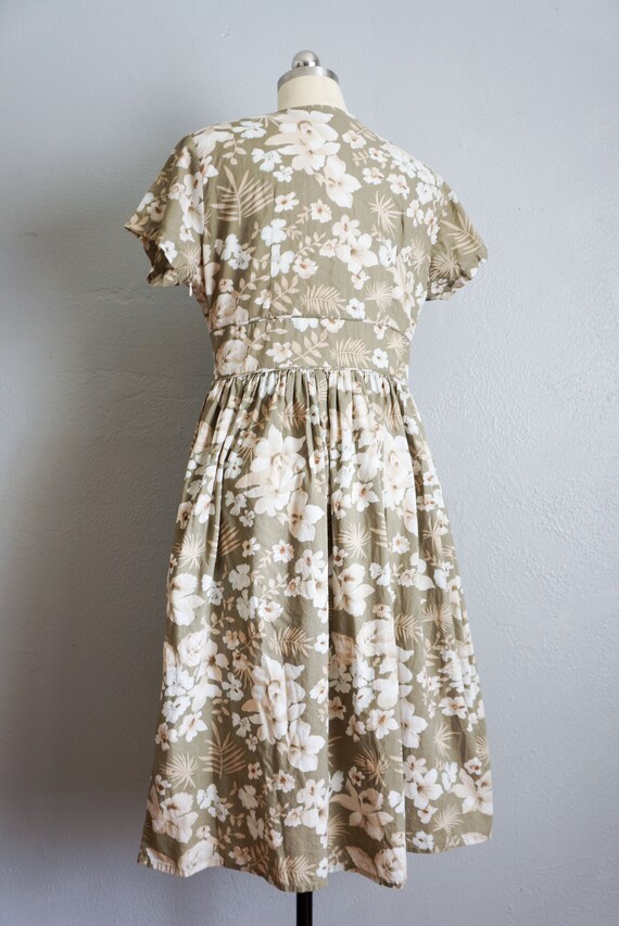 1980s Flowers of Field cotton dress | vintage 80s… - image 5