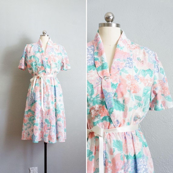 1980s Fleurs de Chalet sun dress | vintage 80s fi… - image 1