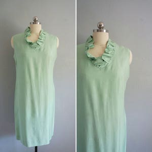 SALE - vintage Hart-Albin shift dress | vintage wiggle dress | vintage mint green shift dress