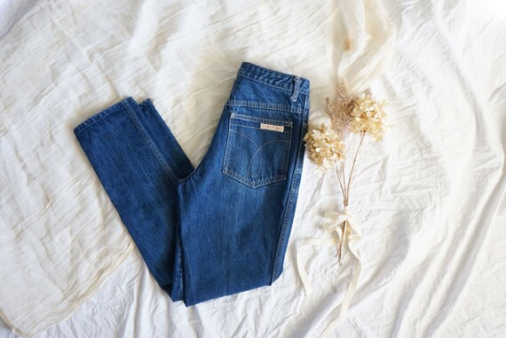 1980s waist 28 Calvin Klein high-waisted jeans | v