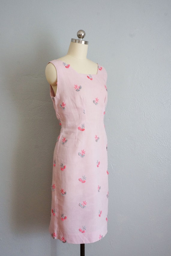 1960s Wounded Dove floral wiggle dress | vintage … - image 4