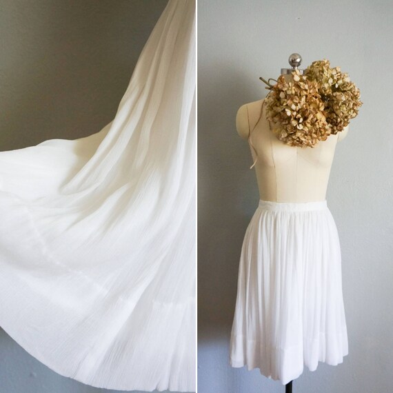 1950s Tiny Dreamer chiffon skirt | vintage 50s chi