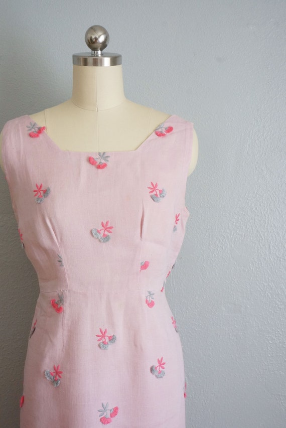 1960s Wounded Dove floral wiggle dress | vintage … - image 3