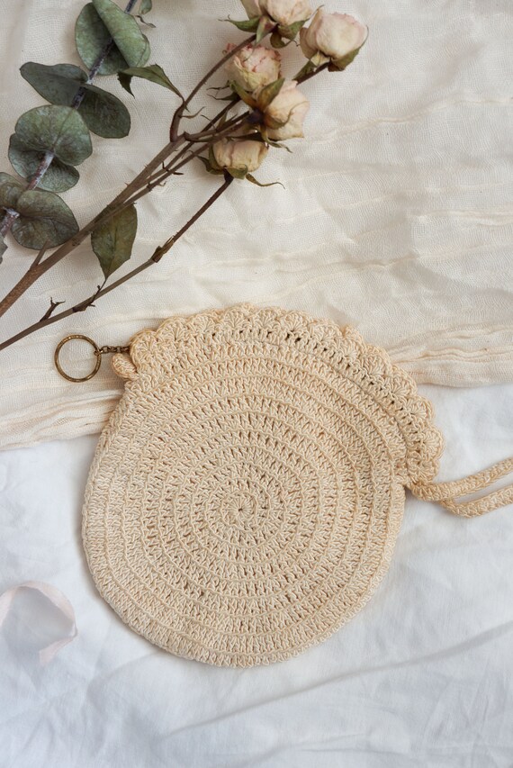 Antique Love Tales crochet handbag | vintage 1940… - image 5