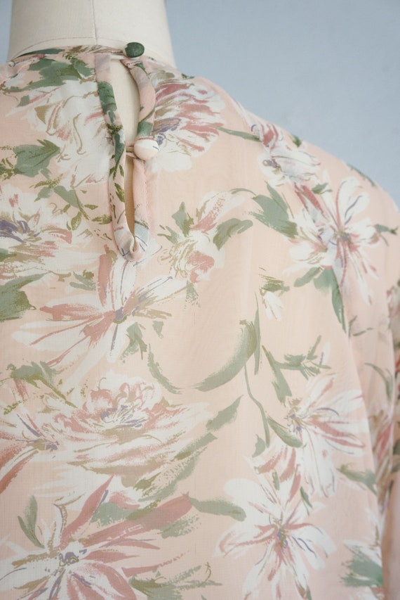1980s Diane Freis beaded floral top | vintage 80s… - image 7