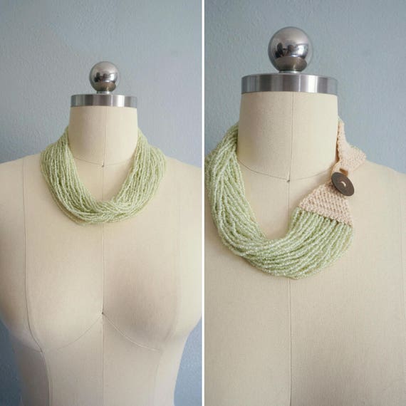vintage 1990s Patty Mint multi strand necklace | … - image 1