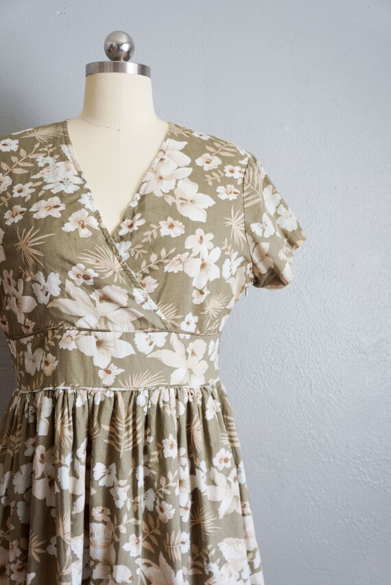 1980s Flowers of Field cotton dress | vintage 80s… - image 3