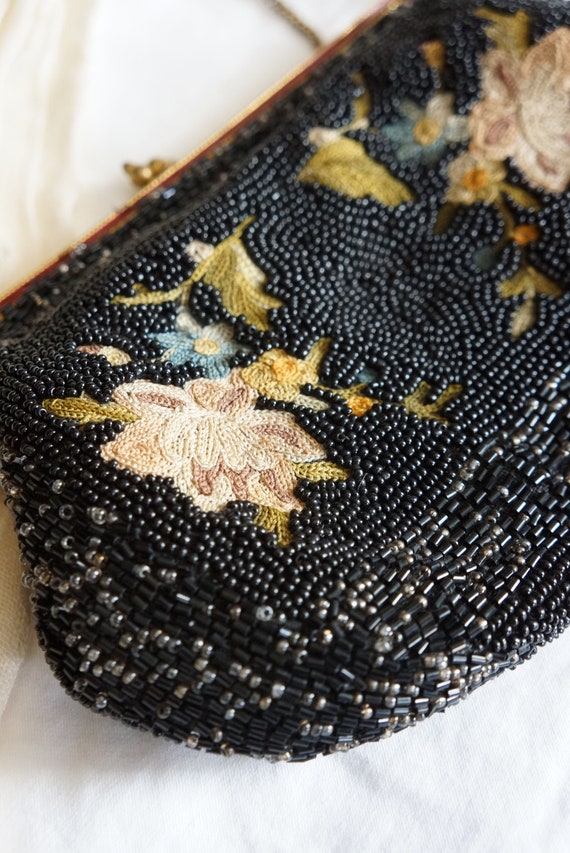 1930s Countryside Fields beaded handbag | vintage… - image 3