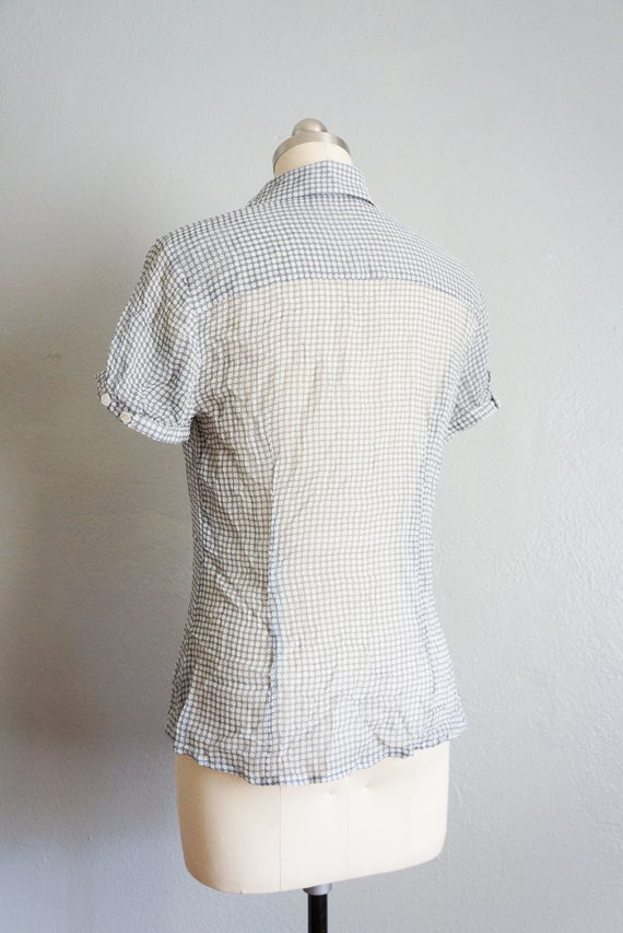 1990s Aurie tissue silk blouse | vintage 90s The … - image 5