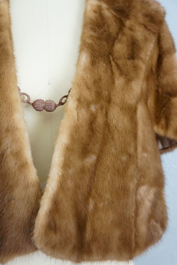 1950s Roasting Chestnuts mink fur stole | vintage… - image 4