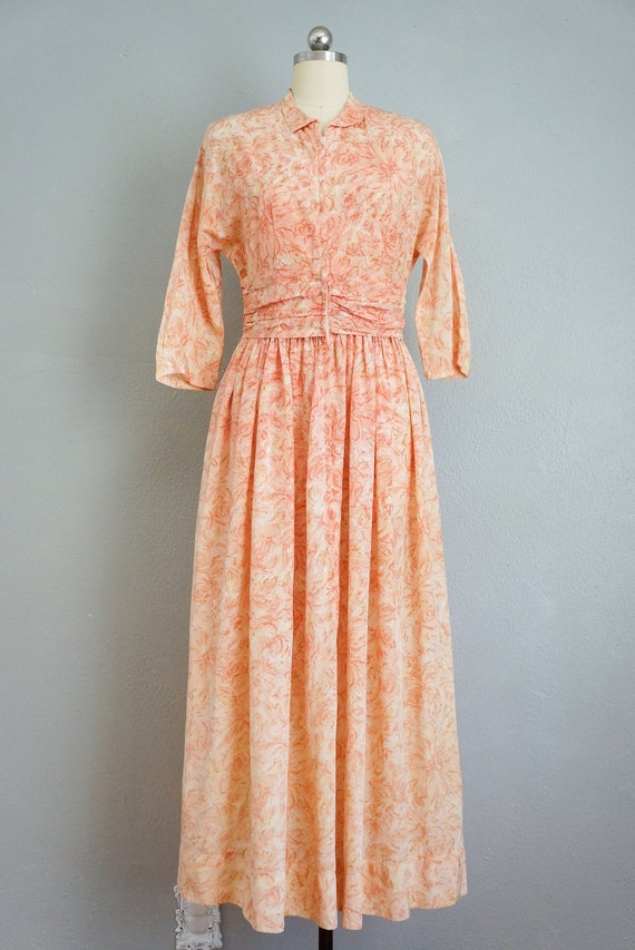 1940s/1950s Endless Love rayon dressing gown | vi… - image 2