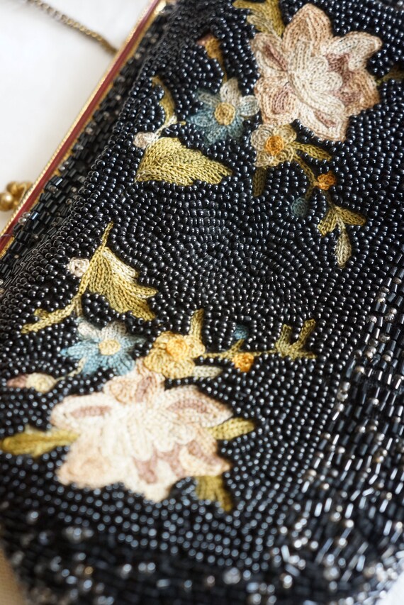 1930s Countryside Fields beaded handbag | vintage… - image 4