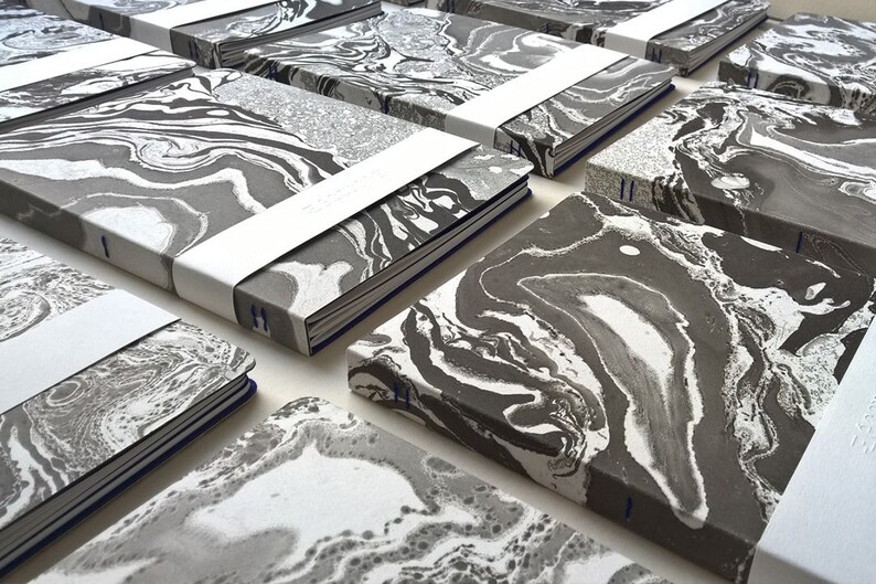 MARBLE PAPER NOTEBOOK 6 / High-end marbled stationery image 10