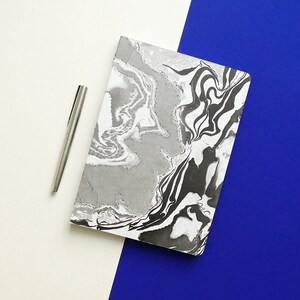 MARBLE PAPER NOTEBOOK 6 / High-end marbled stationery image 8