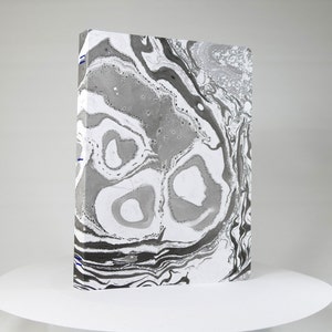 MARBLE PAPER NOTEBOOK 6 / High-end marbled stationery image 1