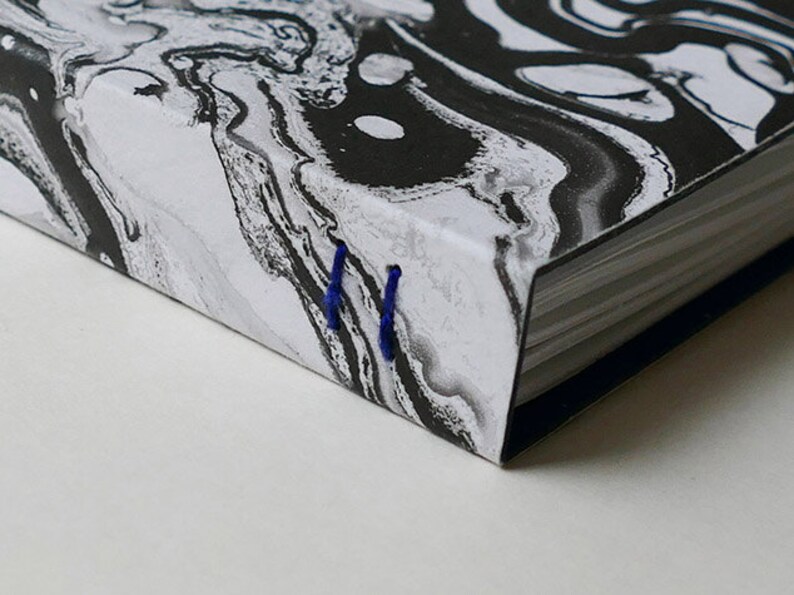 MARBLE PAPER NOTEBOOK 6 / High-end marbled stationery image 4