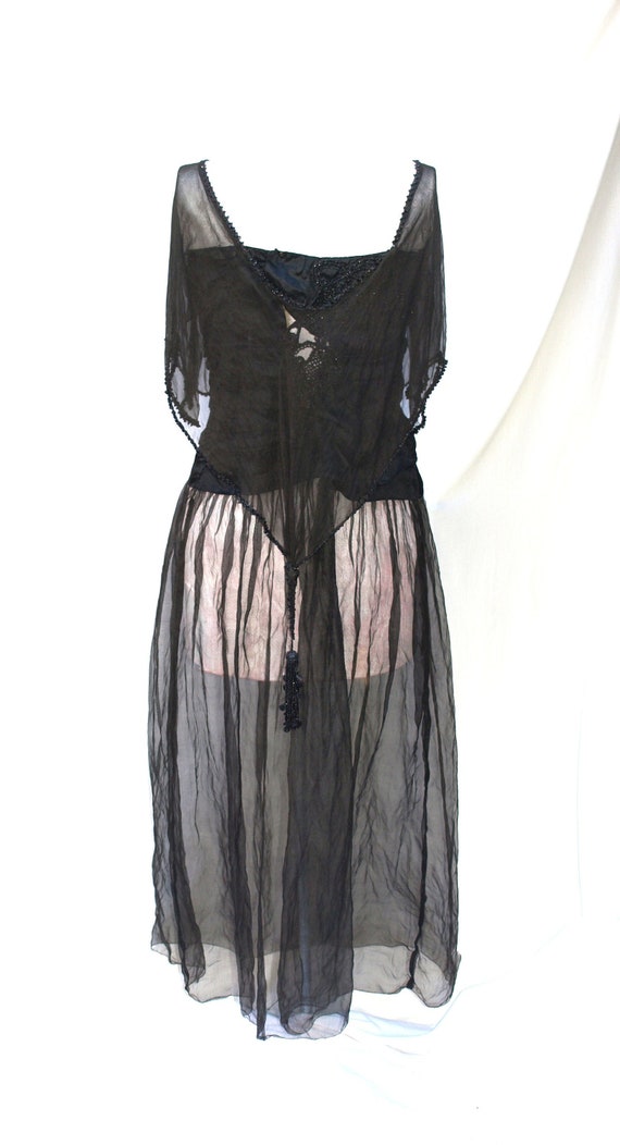 Edwardian Silk Dress, Tiered Chiffon Dress, Long