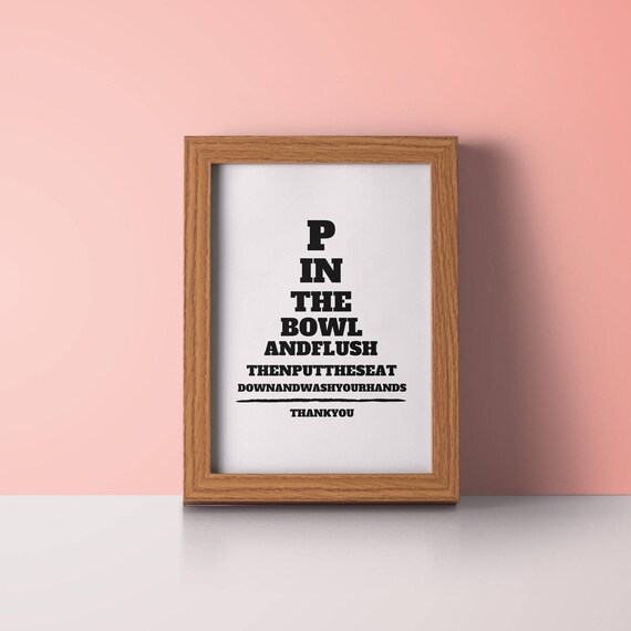 Bad Regeln Zeichen / lustige Badezimmer Print / Prints für WC | Etsy