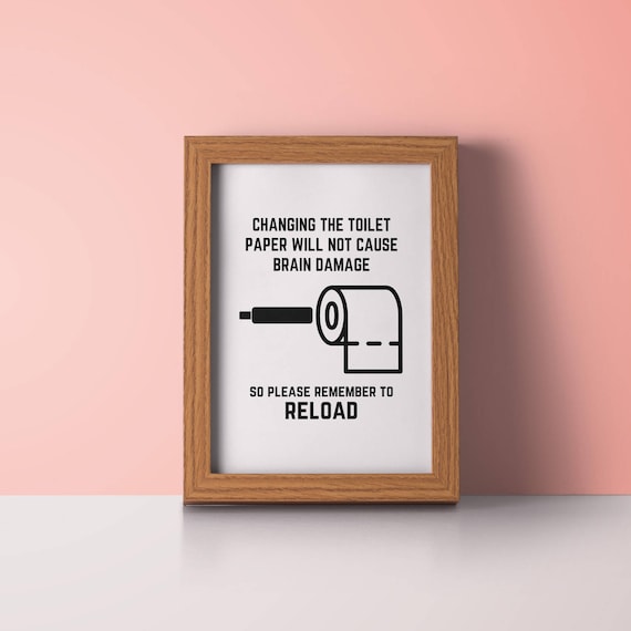 Bad-Wand-Dekor / Funny WC Kunst / Drucke für WC / Wandbilder | Etsy