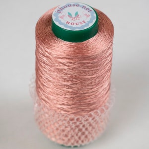 JThouse yarn &quot;Italian Viscose&quot;. Color 1649, Pink Salmon. Weight of one item - 100 grams