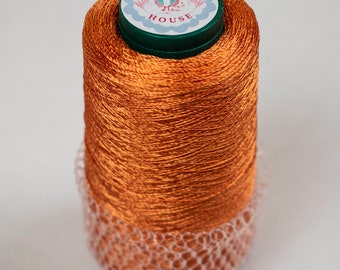 JThouse yarn "Italian Viscose". Color 22-618, Orange. Weight of one item - 100 grams