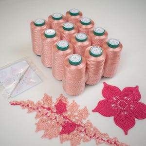Häkelgarn, italienische Viscose, Seidengarn. 1200 Gramm Kit. 100 Gramm Zapfen. Hergestellt in Italien, weiches Häkelgarn, hohe Qualität. 100% Viskose.
