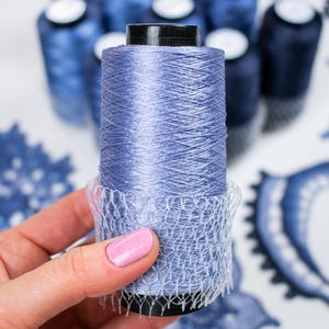 JThouse yarn &quot;Italian Viscose&quot;. Color 23-626, Sky Blue color. Weight of one item - 100 grams
