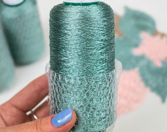 JThouse yarn &quot;Italian Viscose&quot;. Color 89892, Light Sea. Weight of one item - 100 grams