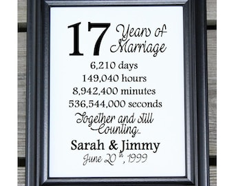 17 Years Together Etsy