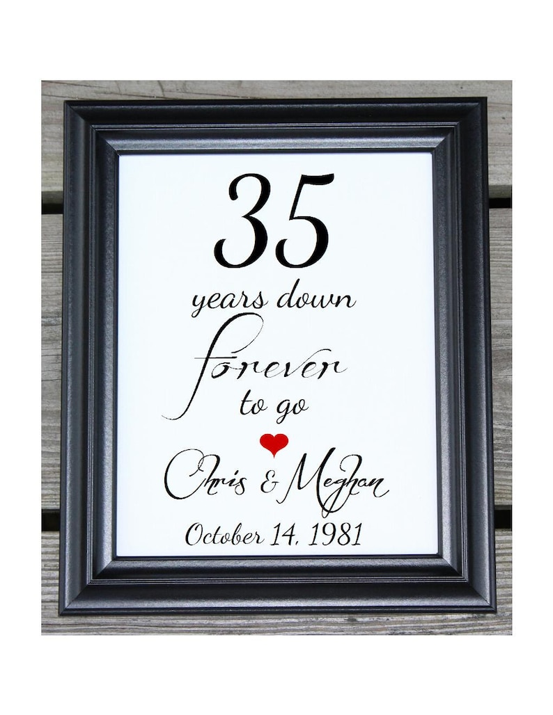 35 ans de mariage 35 ans de baisse 35e anniversaire de Etsy France